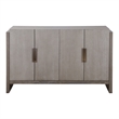 Furniture of America Telli Wood Two-Tone Server with Drawers and Shelves in Gray
