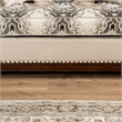 Furniture of America Watley Fabric Tufted and Nailhead Sofa in Beige