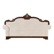 Furniture of America Watley Fabric Tufted and Nailhead Sofa in Beige