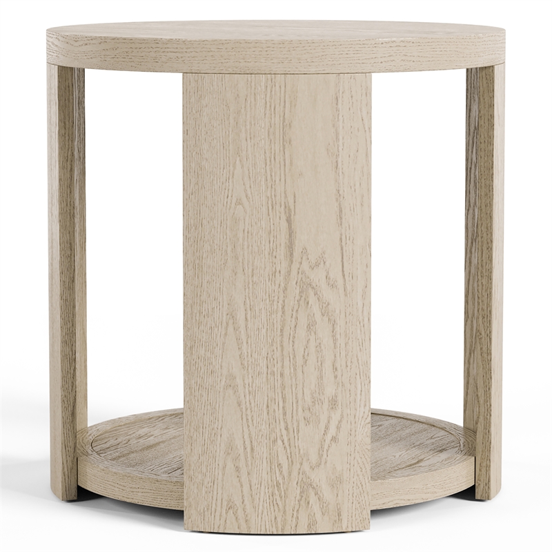 Furniture of America Kurick 3-Piece Wood Coffee Table Set in Oak