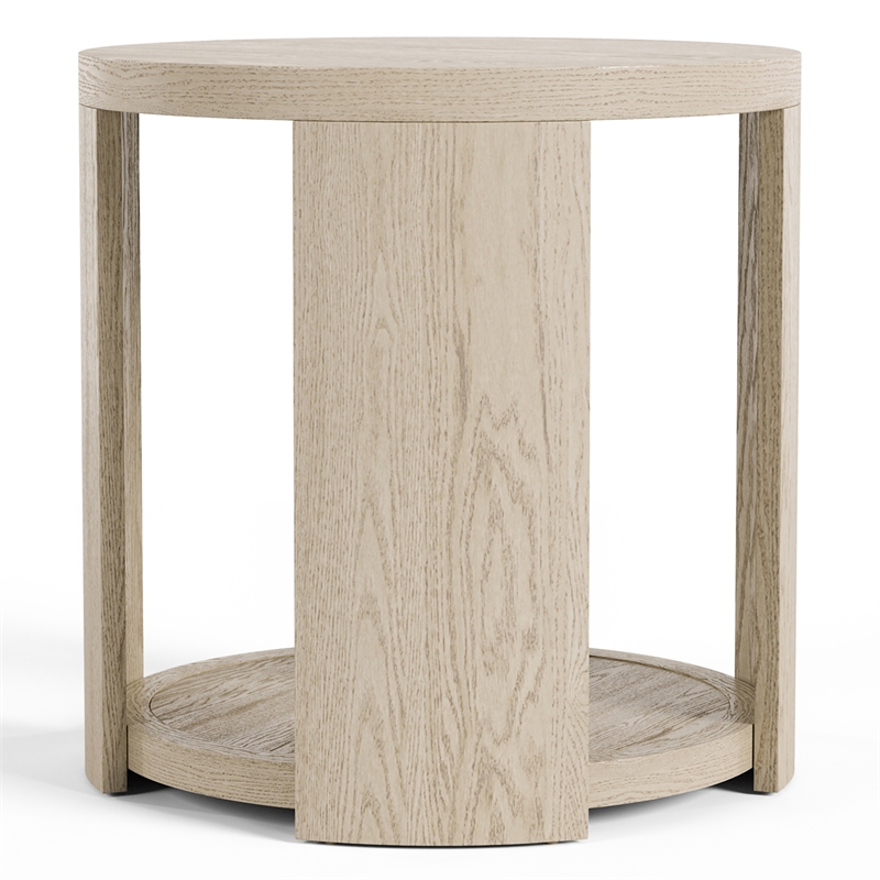 Furniture of America Kurick 2-Piece Wood Oval Cocktail Table Set in Oak