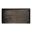 Furniture of America Ulan Wood Coffee Table with Casters in Weathered Black