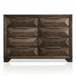 Furniture of America Werren 8-Drawer Solid Wood Dresser in Espresso