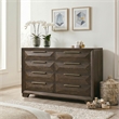 Furniture of America Werren 8-Drawer Solid Wood Dresser in Espresso