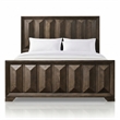 Furniture of America Werren Panel Solid Wood Queen Bed in Espresso