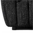 Furniture of America Totulem Boucle Fabric Channel Tufted Loveseat in Black