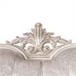 Furniture of America Jansing Solid Wood Tufted Arm Chair in Off White