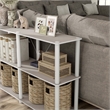 Furniture of America Seni 3-Tier 47-Inch Shelves Wood Open Bookcase in Gray
