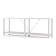 Furniture of America Seni 2-Tier 47-Inch Shelves Wood Open Bookcase in Gray