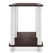 Furniture of America Seni 2-Tier 47-Inch Shelves Wood Open Bookcase in Espresso