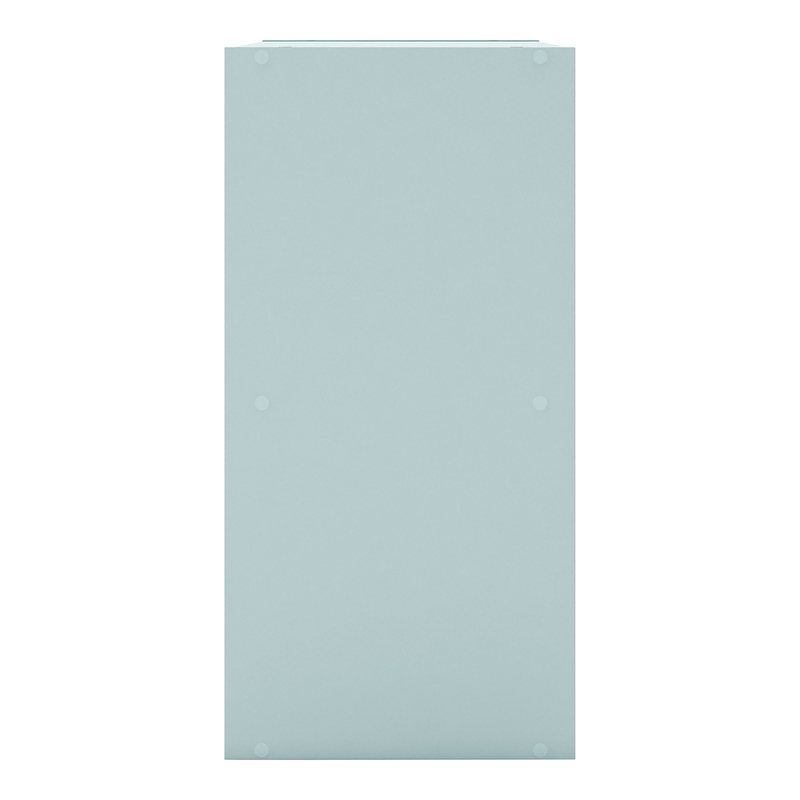 Furniture of America Seni Stackable Wood 2-Shelf Bookcase in Light Blue