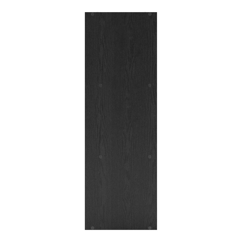 Furniture of America Seni Stackable Wood 3-Shelf Black Bookcase with Door