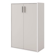 Furniture of America Seni Stackable Wood 3-Shelf Gray Bookcase with Door