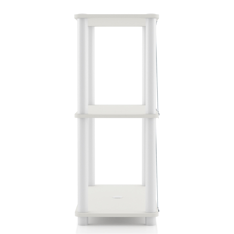 Furniture of America Seni 3-Tier 27-Inch Shelves Wood Open Bookcase in White