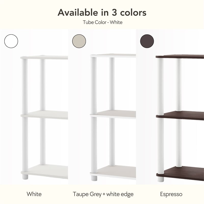Furniture of America Seni 5-Tier 27-Inch Shelves Wood Open Bookcase in Gray