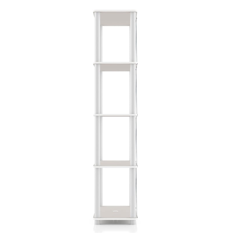 Furniture of America Seni 5-Tier 27-Inch Shelves Wood Open Bookcase in Gray