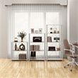 Furniture of America Seni 5-Tier 27-Inch Shelves Wood Open Bookcase in Gray