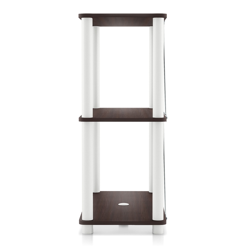 Furniture of America Seni 3-Tier 27-Inch Shelves Wood Open Bookcase in Espresso