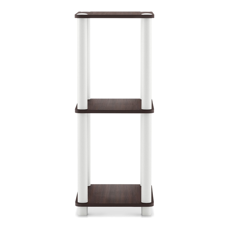 Furniture of America Seni 3-Tier 15-Inch Shelves Wood Open Bookcase in Espresso