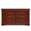 Furniture of America Arabella Wood 3-Piece Nightstand and Dresser Set in Cherry