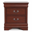 Furniture of America Arabella Wood 2-Drawer Nightstand in Cherry