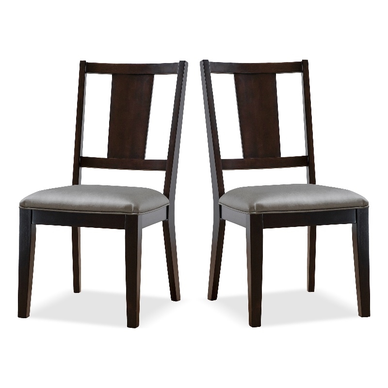 Furniture of America Arvin Wood Padded Side Chairs in Espresso (Set of 2)