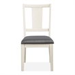 Furniture of America Arvin Wood Padded Side Chairs in White (Set of 2)