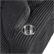 Furniture of America Reese Chenille Dark Gray Sofa with Cup Holders and USBs
