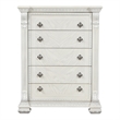 Furniture of America Byrne Wood Dovetail 5-Drawer Chest in White