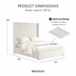 Furniture of America Plutforn Chenille Mattress Ready Full Bed in White