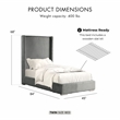 Furniture of America Plutforn Chenille Mattress Ready Twin Bed in Gray