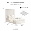 Furniture of America Plutforn Chenille Mattress Ready Twin Bed in White