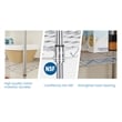 Furniture of America Nigel Metal 5-Tier Wire Shelving Rack in Chrome