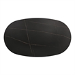 Furniture of America Elara Iron and Faux Marble Pedestal Dining Table in Black