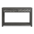 Furniture of America Selyra Wood 2-Drawer Gray Sofa Table with Shelf