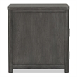 Furniture of America Selyra Wood Gray Chairside Table with Charging Port and USB