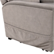 Furniture of America Nightfall Gray Fabric Power Lift Recliner with USB Port