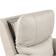 Furniture of America Moonrise Faux Leather Power Lift USB Recliner in Light Gray