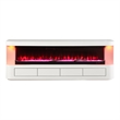 Furniture of America Alcala Wood White 71-Inch TV Stand With Electric Fire Place