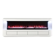 Furniture of America Alcala Wood White 71-Inch TV Stand With Electric Fire Place