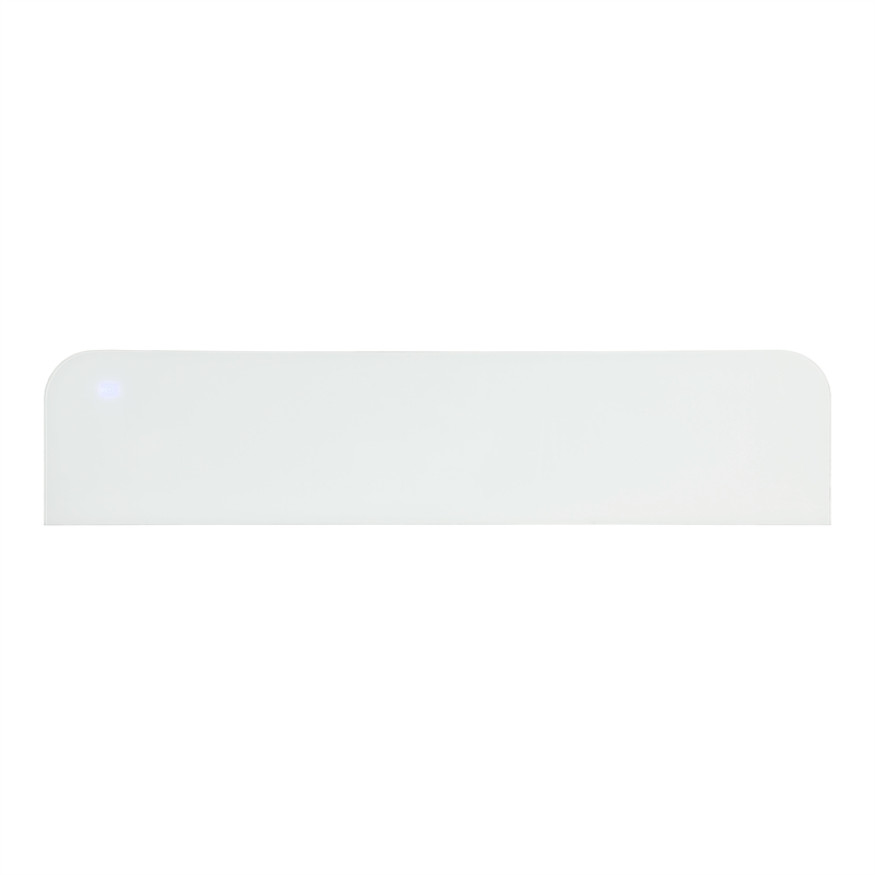 Furniture of America Alcala Wood White 71-Inch TV Stand With Electric Fire Place