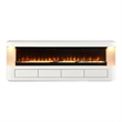 Furniture of America Alcala Wood White 71-Inch TV Stand With Electric Fire Place