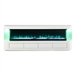 Furniture of America Alcala Wood White 71-Inch TV Stand With Electric Fire Place
