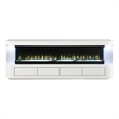 Furniture of America Alcala Wood White 71-Inch TV Stand With Electric Fire Place