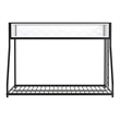 Furniture of America Pramit Metal Twin over Full Bunk Bed in Black