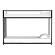 Furniture of America Pramit Metal Twin over Twin Bunk Bed in Black