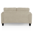 Furniture of America Reese Chenille Beige Loveseat with Cup Holders