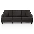 Furniture of America Reese Fabric Dark Gray Sofa with Cup Holders and USBs