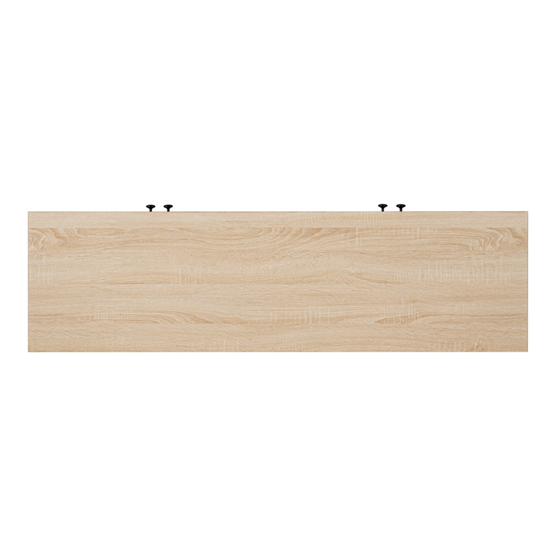 Furniture of America Evans Wood 56-Inch TV Stand with 4-Door in Natural