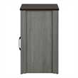 Furniture of America Cavill Wood Side Table with Shelf and Door in Gray